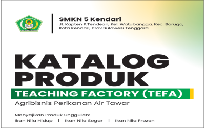 SMKN 5 Kendari Luncurkan Katalog Produk Teaching Factory Agribisnis Perikanan Air Tawar